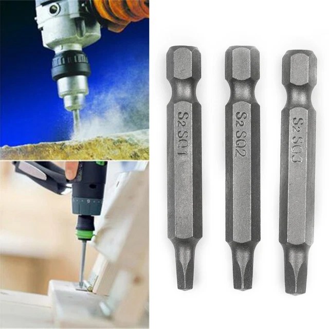 Vendita punta cacciavite elettrica per trapano a batteria esagono 3 pezzi 50 mm