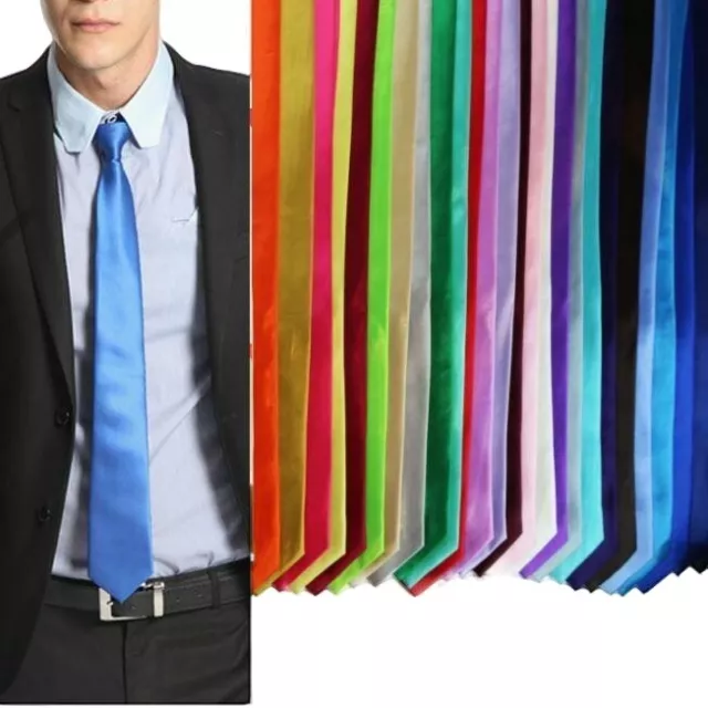Mens Plain Solid Colour Neck Tie Necktie Wedding And Business Work 8cm Ties 8cms