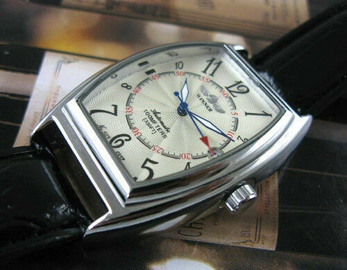 MENS AUTOMATIC WATCH Mechanical Leather Band Date Sports Self
