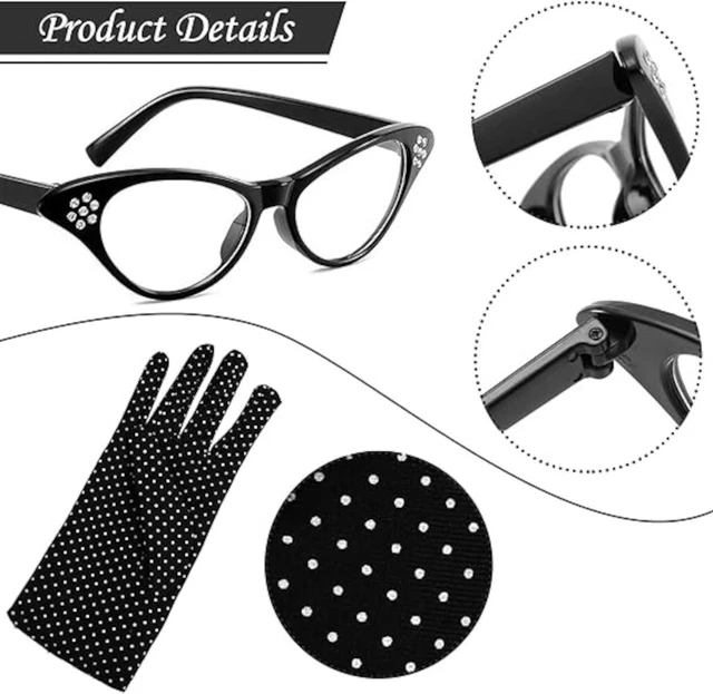 Retro Halstuch Mit Punkten – Schwarz-weiß Gepunktet, Satin, Für Rockabilly & Mottoparty