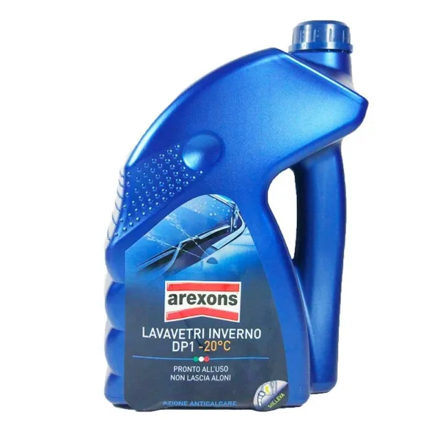 AREXONS LAVAVETRI PLURISTAGIONE -3.5 °C Liquido lavavetri auto 4.5 l per  tergicristalli pronto all'uso, detergente vetri , azione sgrassante,  rimuove
