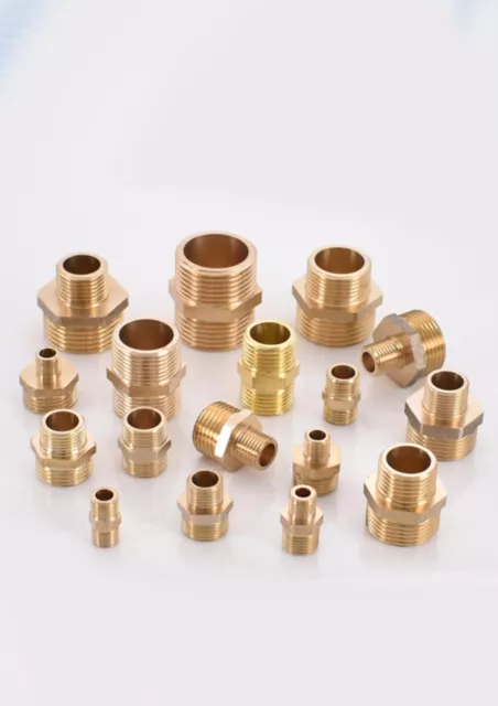 Straight Bsp Male to Male Nipples Reducing Equal Male Bsp Nickel Plated Brass