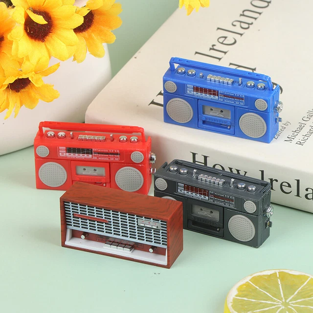 1:12 Dollhouse Miniature Radio Model Recorder Player Toy Doll Furniture Dec TOP2