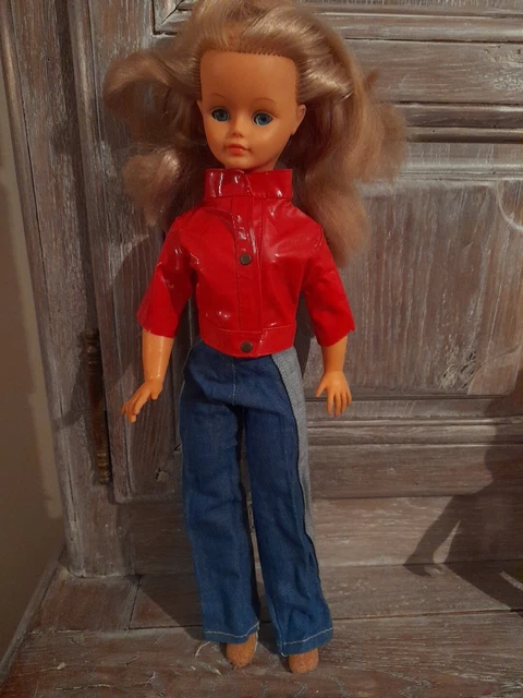 ANCIENNE POUPÉE MANNEQUIN Cathy de Bella / Tenue Complète Seventies EUR
