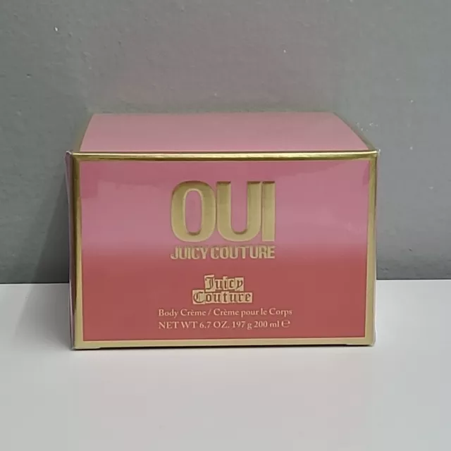 OUI by JUICY COUTURE WOMEN BODY  CREAM 6.7 oz / 200 ML CREME  SEALED BOX