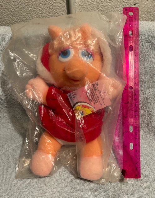 Vintage McDonalds Muppet Babies Miss Piggy Plush Stuffed Toy in original plastic