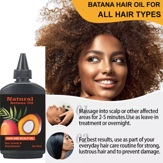 BATANA OIL 60ML  Hair Growth 100% Pure & Natural - Promotes Hair Wellness