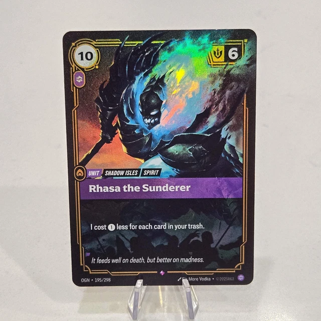 Rhasa The Sunderer – Origins (195/298) – Foil Rare – Riftbound League Of Legends TCG