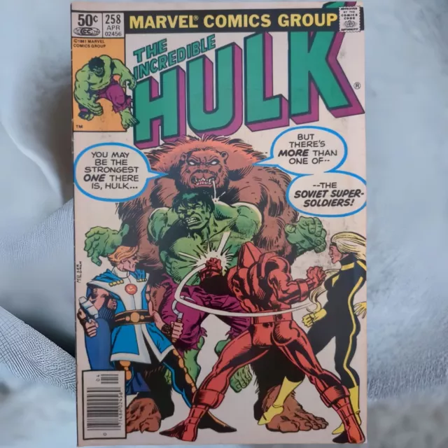 The Incredible Hulk #258 - NEWSSTAND 1981 Marvel Comics First App Of Ursa Major
