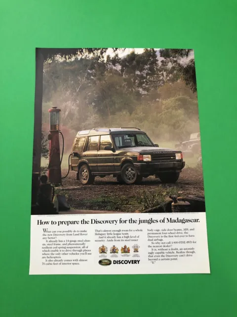 1994 1995 1996 Land Rover Discovery Original Vintage Print Ad Advertisement