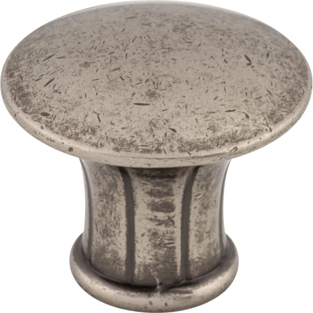 Top Knobs Cabinet  Lund Knob 1 1/4 Inch Pewter Antique