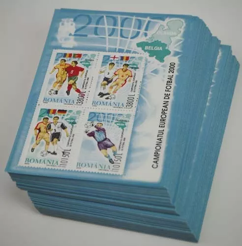 2000 Rumänien; 200 Blocks Europameisterschaft, postfrisch/MNH, Bl. 313, ME 1000