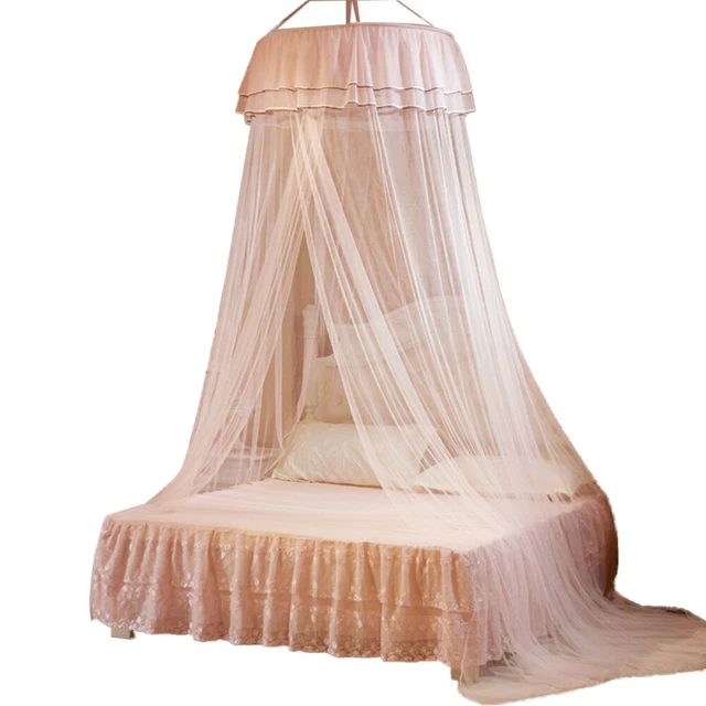 Girls Bed Canopy King Size Bedspreads Netting Extra Large Round Student Travel