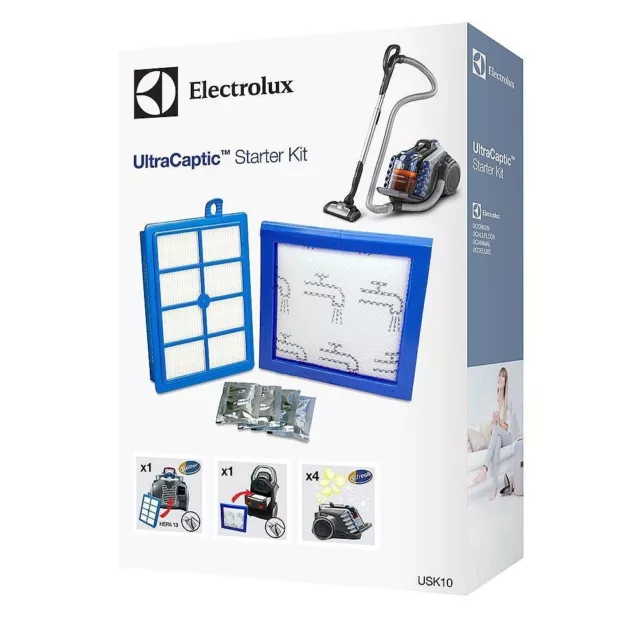 Genuine Electrolux UltraCaptic ZUC4102PET Starter Kit USK10