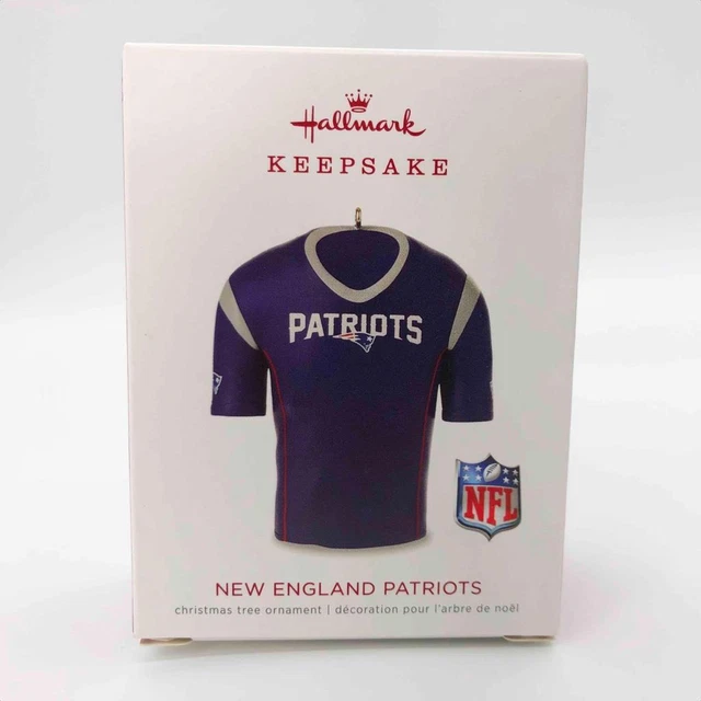 New in Box New England Patriots Jersey NFL Hallmark Keepsake Christmas Ornament