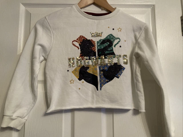 girl’s jumper & tops bundle age 9-10 years (next, H&M, Harry Potter, Bunny, Cat 3