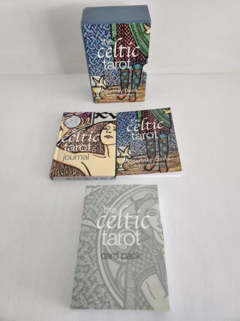 The Celtic Tarot Courtney Davis, Helena Paterson Tarot Cards, Journal, Book Set