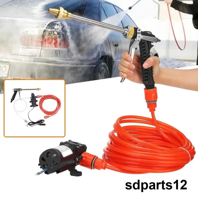 NETTOYEUR HAUTE PRESSION Portable Pompe 12V Kit Pistolet Lavage Voiture nettoyeur-haute-pression-portable-pompe-12v-kit-pistolet-lavage-voiture