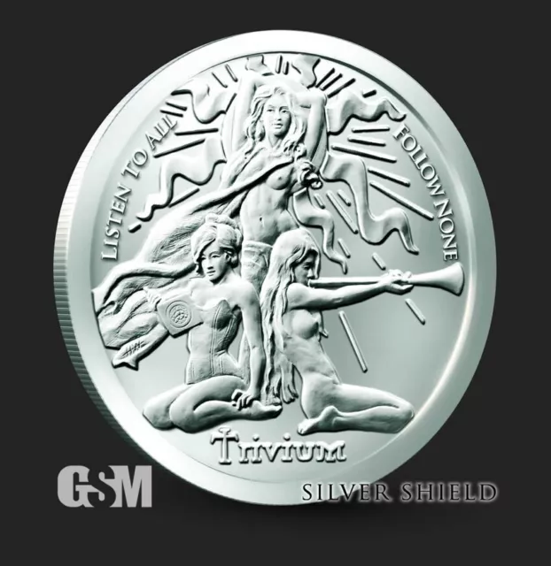 5 X 2024 - 1 oz .999 Fine Silver Round Silver Shield Trivium Girls - IN STOCK!!
