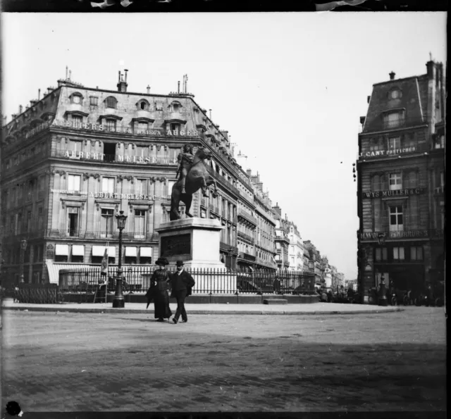 PARIS 1911 - Négatif Verre - Place N.D. des Victoires - 991