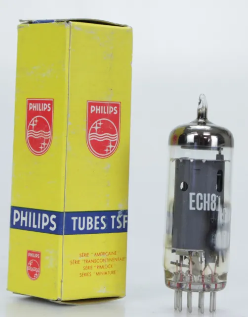 PHILIPS   Tube électronique ECH 81  (Réf#N-301)