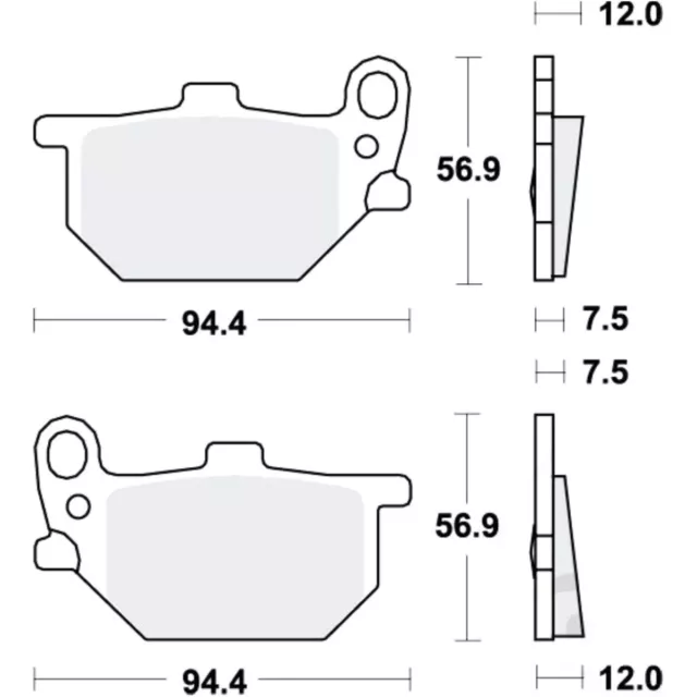 Bremsbeläge Bremsklotz Standard TRW vorne rechts Bremssteine brake pads std brak