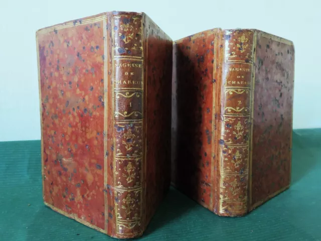 [ CAZIN ]( LUCHET ) ANALYSE DE LA SAGESSE DE CHARRON -1789 - 2 vols /2 - COMPLET