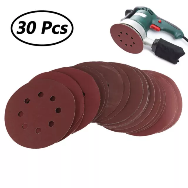 30 pièces 5 pouces 125 mm disques de ponçage de flocage efficaces pour l'entre