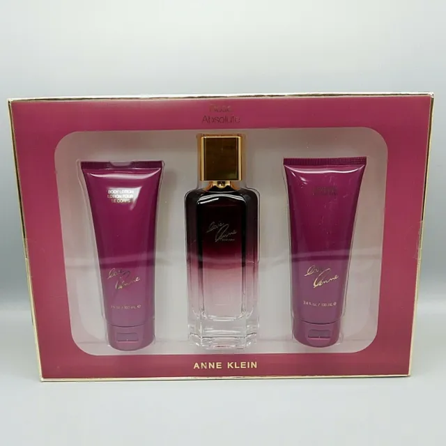 Anne Klein Rose Absolute Gift Set 3.4 oz Eau de Parfum Spray 3.4 oz Lotion / Gel