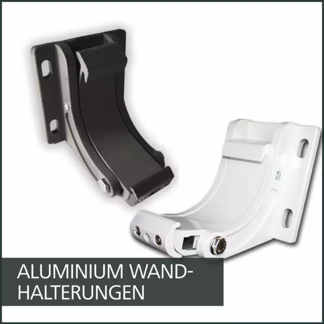 Wandhalterung | Adapter | Markisenbefestigung | Wandhalter | Weiß | Anthrazit