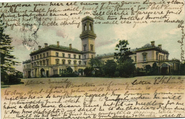 PC CPA AUSTRALIA, MELBOURNE, GOVERNMENT HOUSE, Cartolina Vintage (b27065)