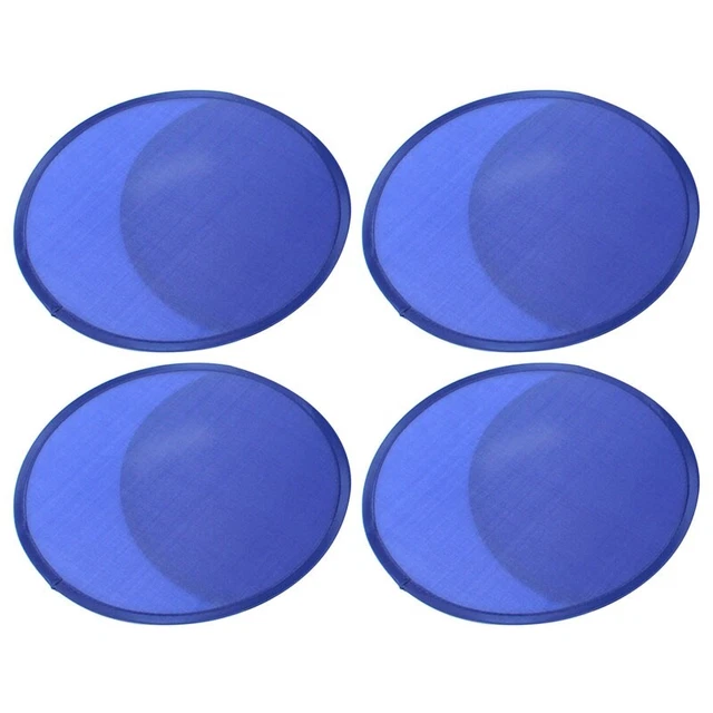 4X compartimentos redondos plegables azul U3N7
