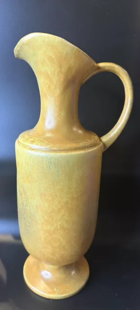 Haeger USA Pottery Pitcher - Vintage. Haeger Stamp On Bottom. Golden Mustard