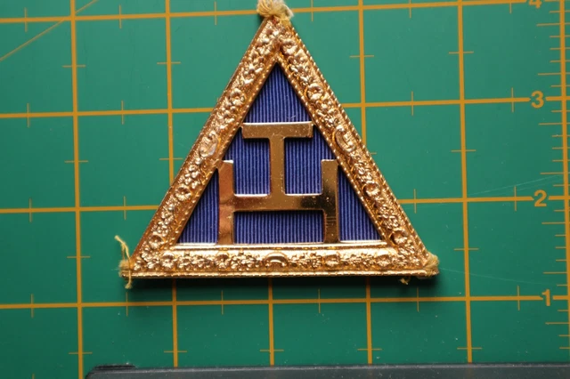 Antico Massonico Massoni Regalia Massonica Reale Arco Triple Tau Grembiule