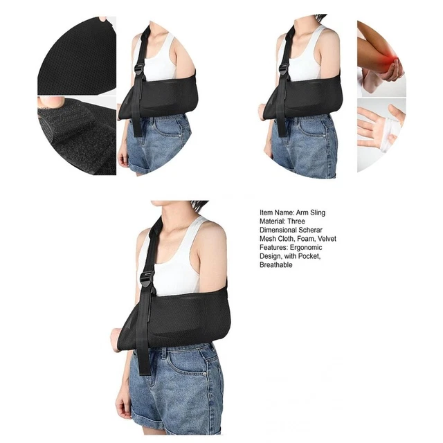 Correa de soporte de brazo ajustable hombro lesiones brazo correa de soporte hebilla