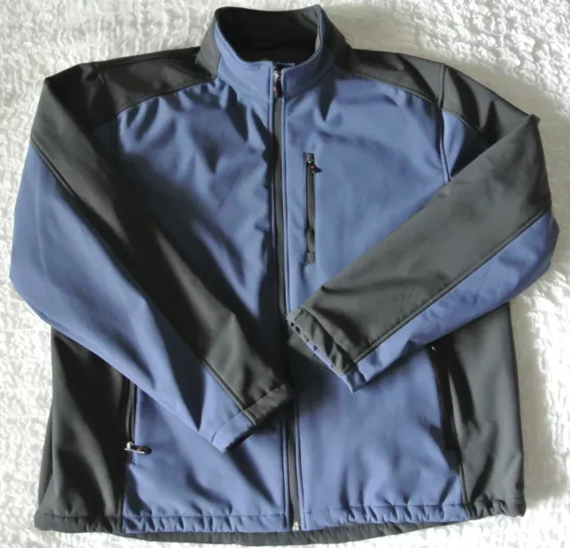MEN S JACKET SOFTSHELL Fleece Lined GH BASS EARTH Full Zip Pockets Size XXL 35.00 PicClick
