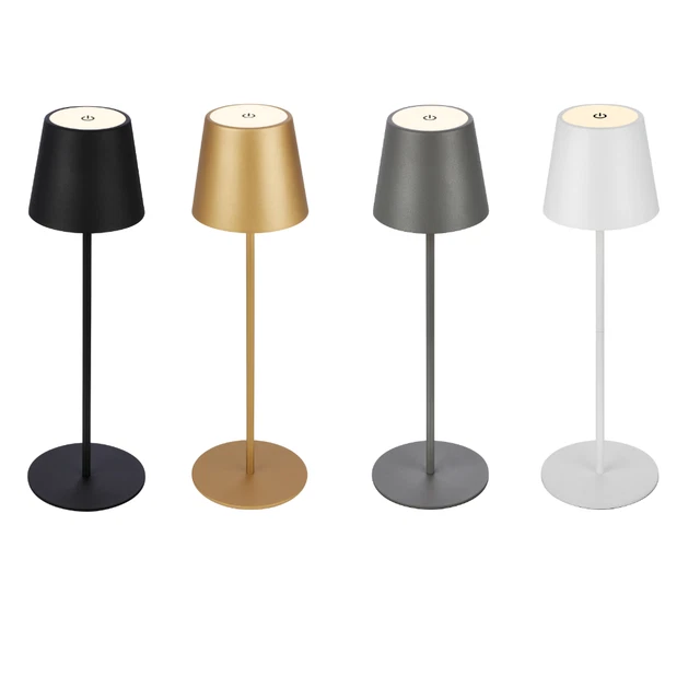 Lampada Led Da Tavolo Ricaricabile Touch Poldina Luce Bar Ristorante Hotel Pub