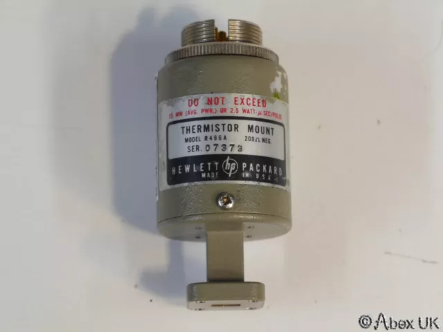 HP (Agilent) R486A 26.5 - 40GHz 10mW WG22 Power Sensor for 432A/B Meter NOS (3)