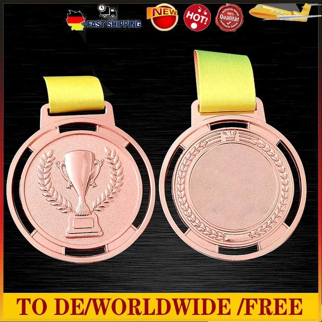 Fackel-Medaille, Souvenir, Zinklegierung, Sport-Wettbewerbspreis mit Riemen (Kup