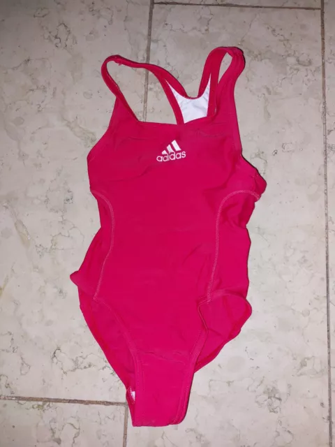 Adidas Mädchen Badeanzug rot Gr. 92 98