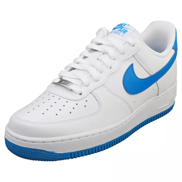 Nike Air Force 1 07 Homme White Blue Baskets Mode - 42 EU