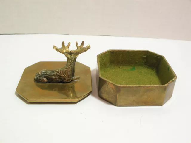 MOOSE Brass Trinket Box Loyal Order of Moose Appreciation Award FREE SHIPPING 3