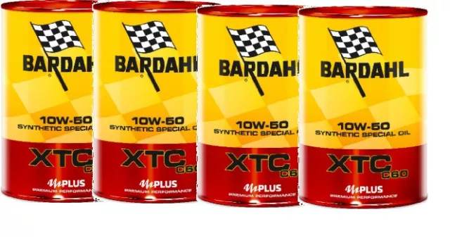 Xtc C60 10W50 4 Lt Olio Bardahl Api Sn-Cf  100% Sintetico Per Auto Benzina