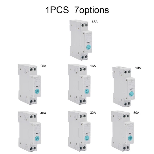 1x 10-63A Tuya Wifi Smart Disgiuntore 1P din Ferroviario Casa Remoto Controllo