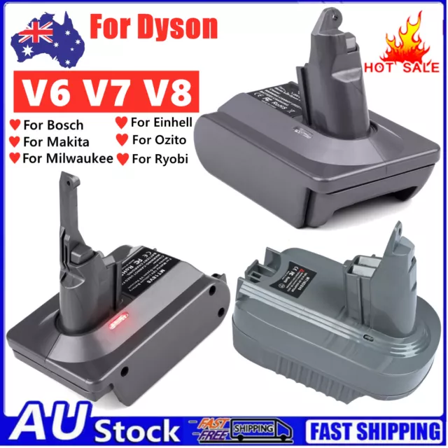 Adapter for Milwaukee For Makita For Ozito to For Dyson V6 V7 V8 Battery Adapter