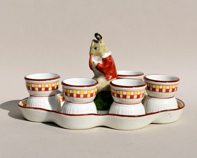 6 porte-couteaux porcelaine Art Déco - Porzellan - Arts de la table