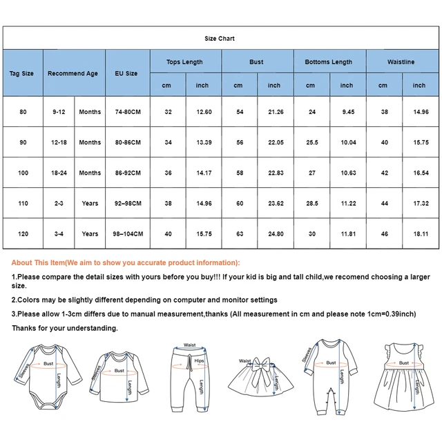 Toddler Girls Ruffle Long Sleeve Tops Skirt Party Kids Outfit Dress Clothes Set 2
