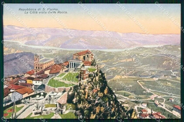 San Marino Città Veduta dalla Rocca cartolina RT1101