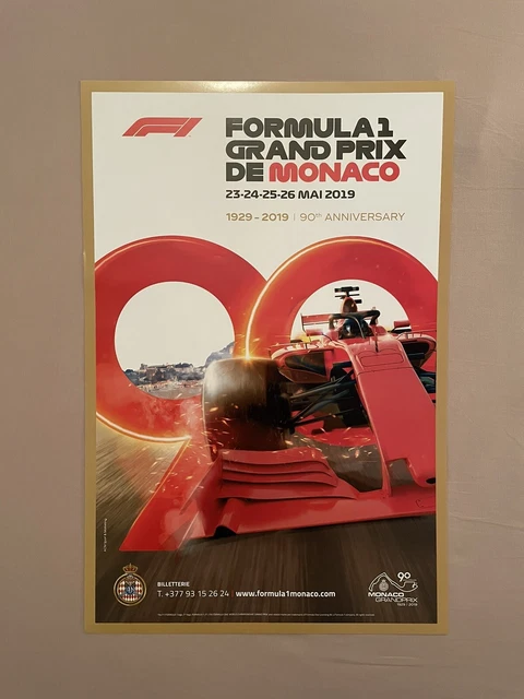 Affiche Grand Prix De Monaco 1980 – 87x60 Cm Par Grognet