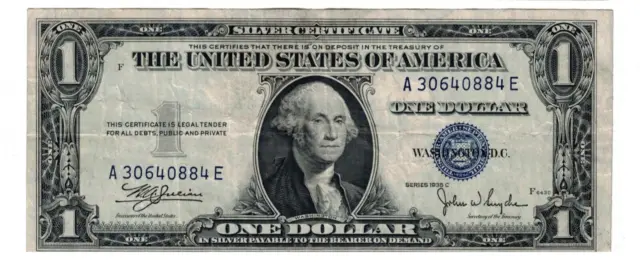 1935 C $1 One Dollar Silver Certificate Fr.1612
